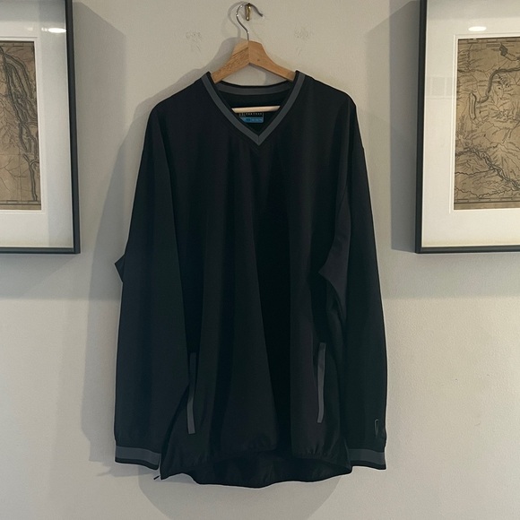 PGA Tour Black V-Neck pullover jacket - Picture 1 of 7